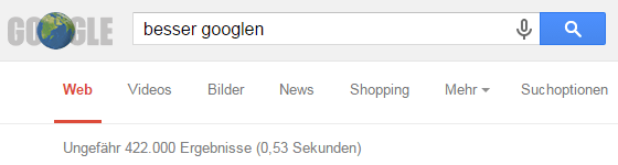 Besser googeln