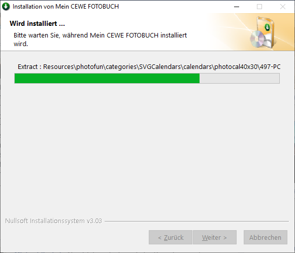 Installation: Cewe-Software