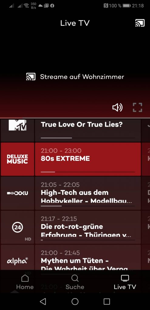 Joyn - Fernsehen am Handy + Übertragung aufs TV