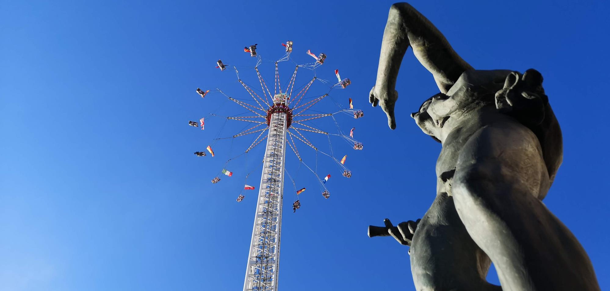Riesenkettenkarussell in Halle